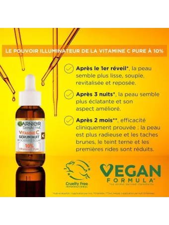 Sérum anti-taches nuit Vitamine C Garnier