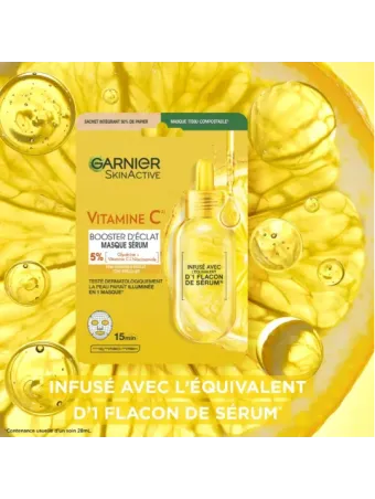 Masque tissu Vitamine C Booster d'éclat
