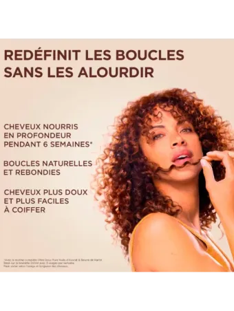 Ultra Doux - Crème de Boucles sans rinçage Pure Huile d’Avocat & Beurre de Karité