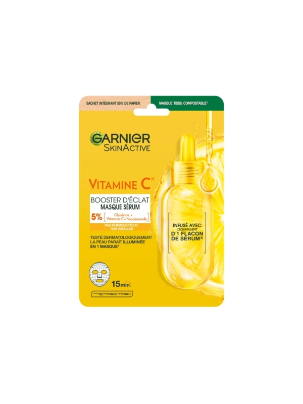 Masque tissu Vitamine C Booster d'éclat