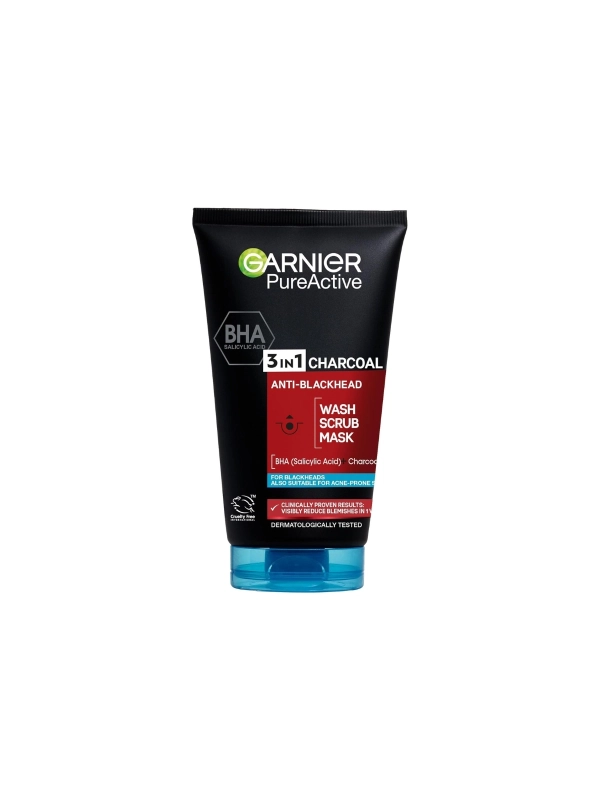 3in1 Charcoal Wash, Scrub, Mask